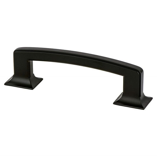 4.81" Traditional Rectangular Pull in Matte Black from Hearthstone Collection