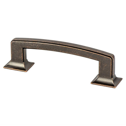 4.81" Traditional Rectangular Pull in Weathered Verona Bronze from Hearthstone Collection