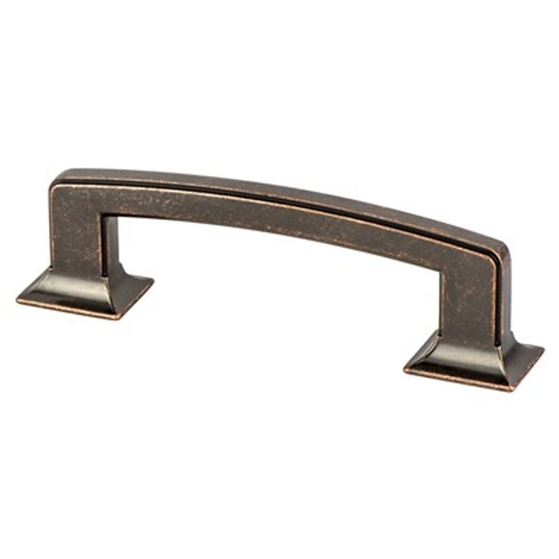 4.81' Traditional Rectangular Pull in Weathered Verona Bronze from Hearthstone Collection