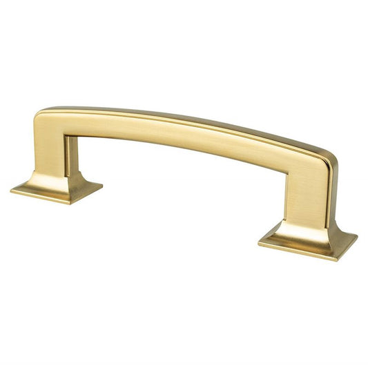 4.81" Traditional Flat Bar Pull in Modern Brushed Gold from Hearthstone Collection