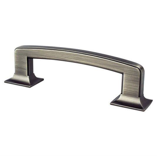 4.81" Traditional Flat Bar Pull in Vintage Nickel from Hearthstone Collection