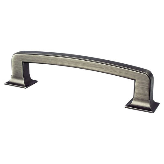 6.06" Traditional Flat Bar Pull in Vintage Nickel from Hearthstone Collection