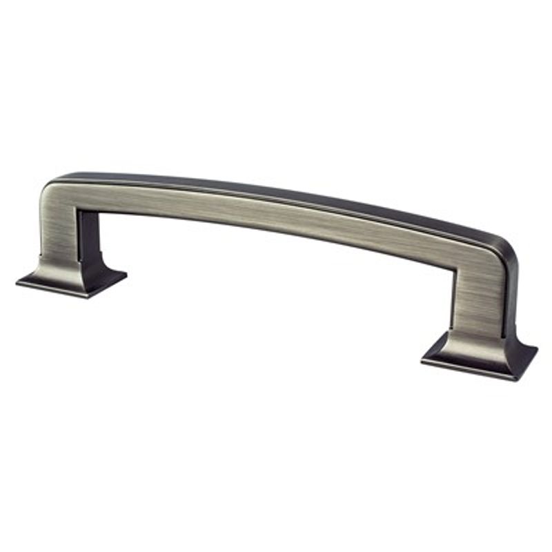 6.06' Traditional Flat Bar Pull in Vintage Nickel from Hearthstone Collection