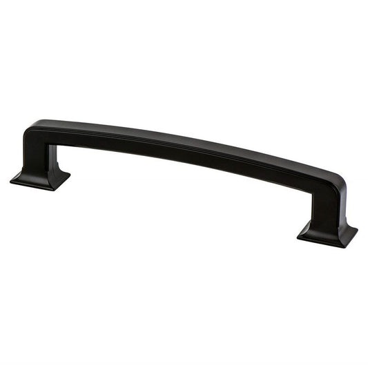 7.31" Traditional Rectangular Pull in Matte Black from Hearthstone Collection