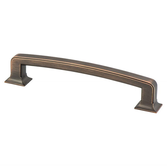 7.31" Traditional Rectangular Pull in Verona Bronze from Hearthstone Collection