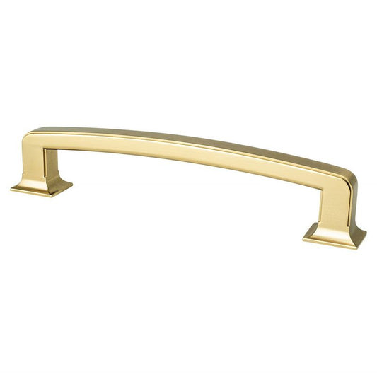 7.31" Traditional Flat Bar Pull in Modern Brushed Gold from Hearthstone Collection