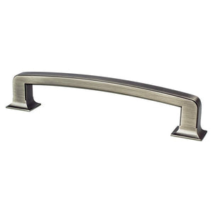7.31' Traditional Flat Bar Pull in Vintage Nickel from Hearthstone Collection