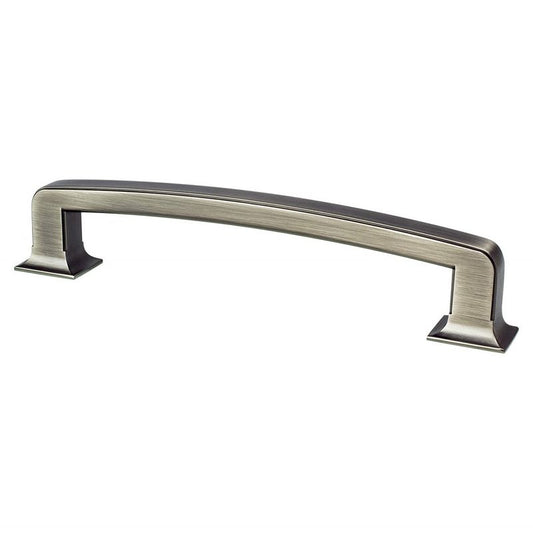 7.31" Traditional Flat Bar Pull in Vintage Nickel from Hearthstone Collection