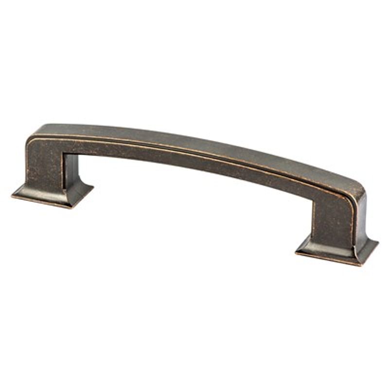 7.38' Traditional Rectangular Pull in Weathered Verona Bronze from Hearthstone Collection