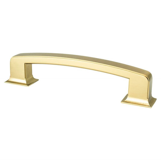 7.38" Traditional Flat Bar Pull in Modern Brushed Gold from Hearthstone Collection