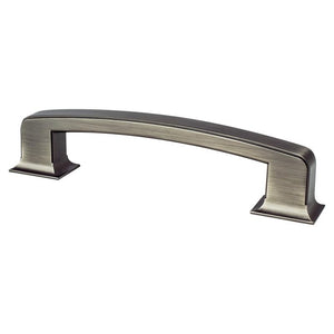 7.38' Traditional Flat Bar Pull in Vintage Nickel from Hearthstone Collection