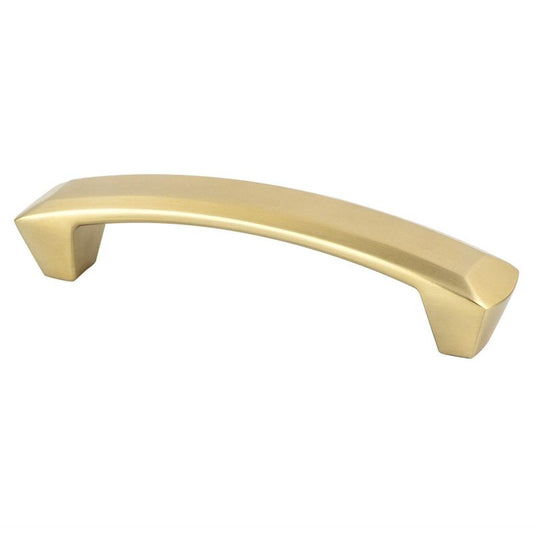 4.44" Contemporary Rectangular Pull in Modern Brushed Gold from Laura Collection