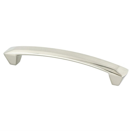 6" Contemporary Rectangular Pull in Brushed Nickel from Laura Collection