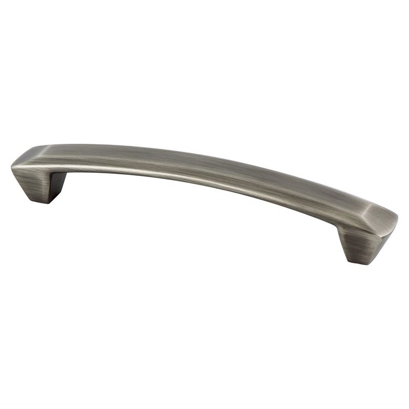 6' Contemporary Rectangular Pull in Vintage Nickel from Laura Collection