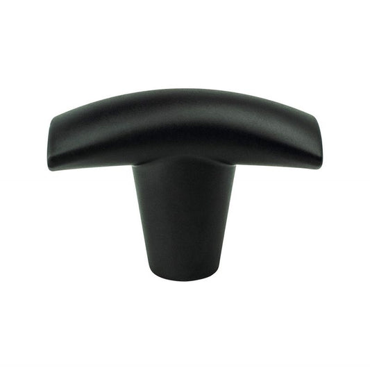 0.69" Wide Transitional Modern Classic T-Bar in Matte Black from Meadow Collection