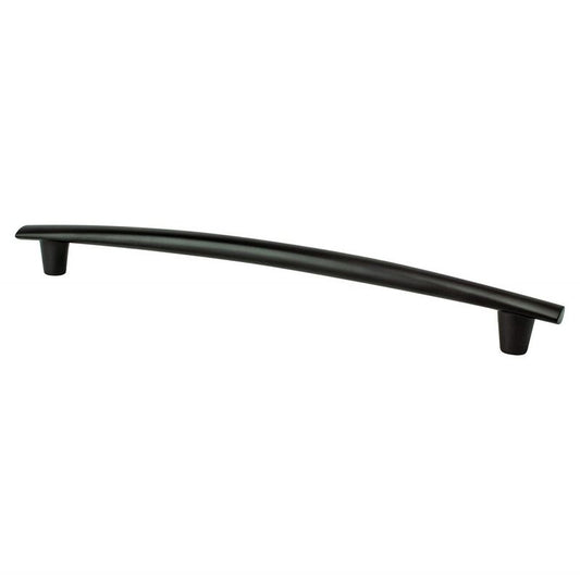 11.69" Transitional Modern Classic Subtle Arch Appliance Pull in Matte Black from Meadow Collection