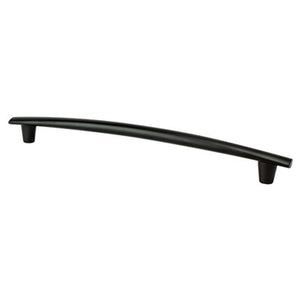 11.69' Transitional Modern Classic Subtle Arch Appliance Pull in Matte Black from Meadow Collection