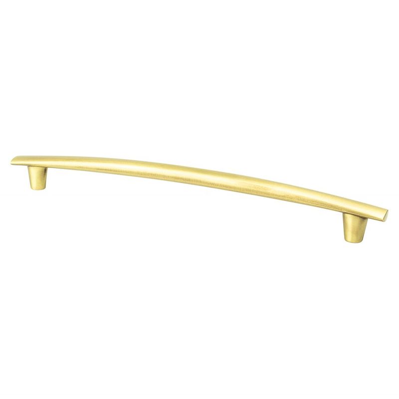 11.69' Transitional Modern Classic Subtle Arch Appliance Pull in Satin Gold from Meadow Collection