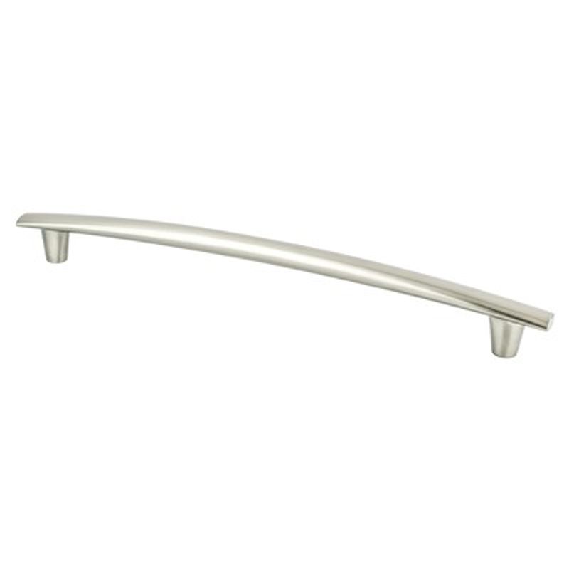 11.69' Transitional Modern Classic Subtle Arch Pull in Brushed Nickel from Meadow Collection