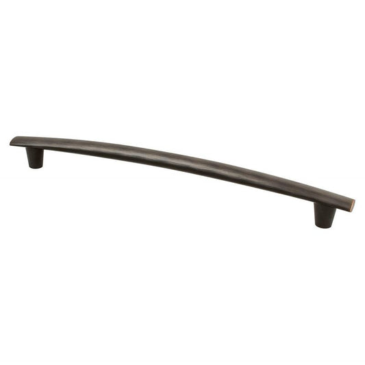 11.69" Transitional Modern Classic Subtle Arch Pull in Verona Bronze from Meadow Collection