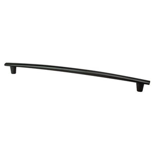 14.19' Transitional Modern Subtle Arch Appliance Pull in Matte Black from Meadow Collection