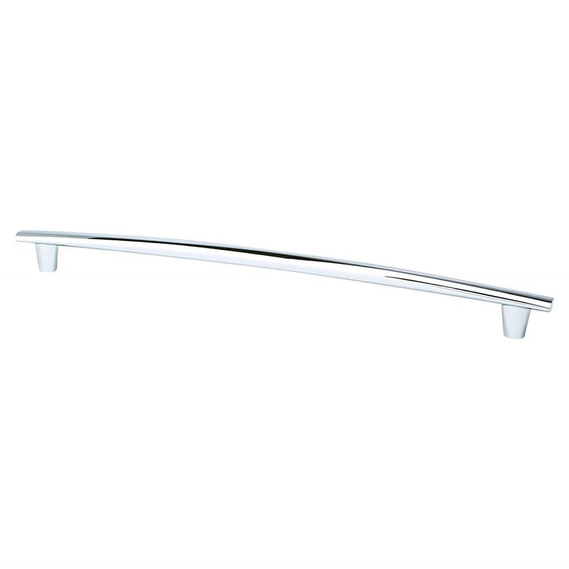 14.19' Transitional Modern Subtle Arch Appliance Pull in Polished Chrome from Meadow Collection