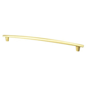14.19' Transitional Modern Subtle Arch Appliance Pull in Satin Gold from Meadow Collection
