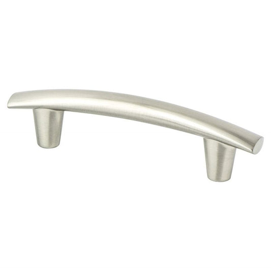 5.44" Transitional Modern Subtle Arch Pull in Brushed Nickel from Meadow Collection