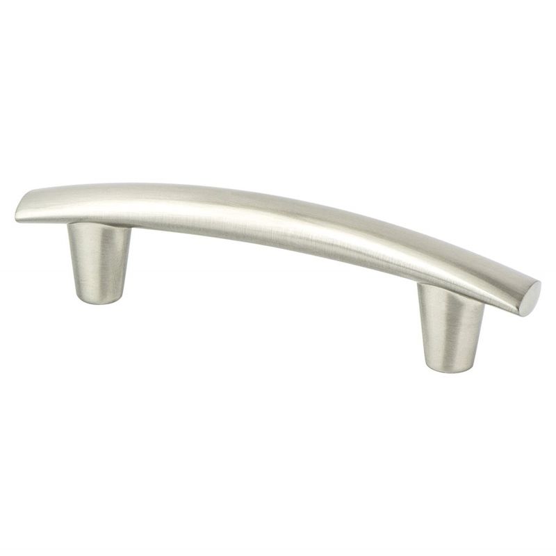 5.44' Transitional Modern Subtle Arch Pull in Brushed Nickel from Meadow Collection