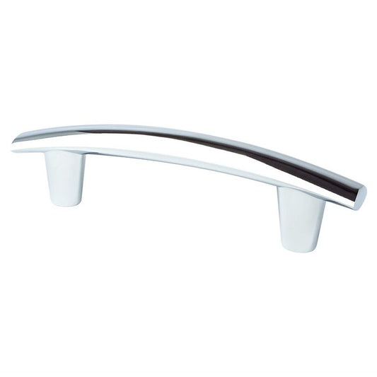 5.44" Transitional Modern Subtle Arch Pull in Polished Chrome from Meadow Collection