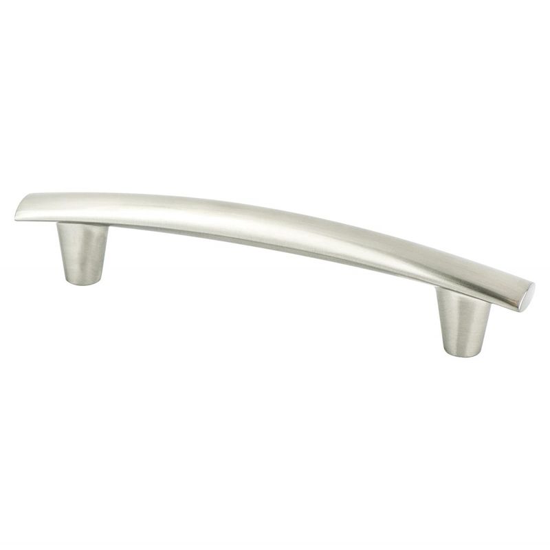 6.63' Transitional Modern Subtle Arch Pull in Brushed Nickel from Meadow Collection