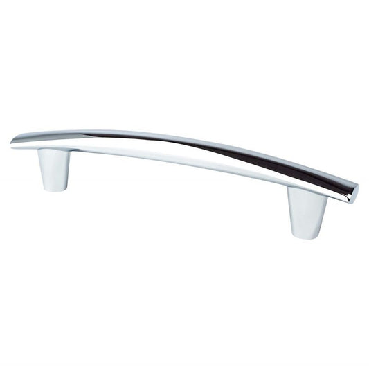 6.63" Transitional Modern Subtle Arch Pull in Polished Chrome from Meadow Collection