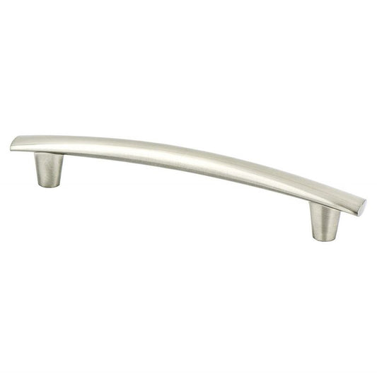 7.88" Transitional Modern Subtle Arch Pull in Brushed Nickel from Meadow Collection