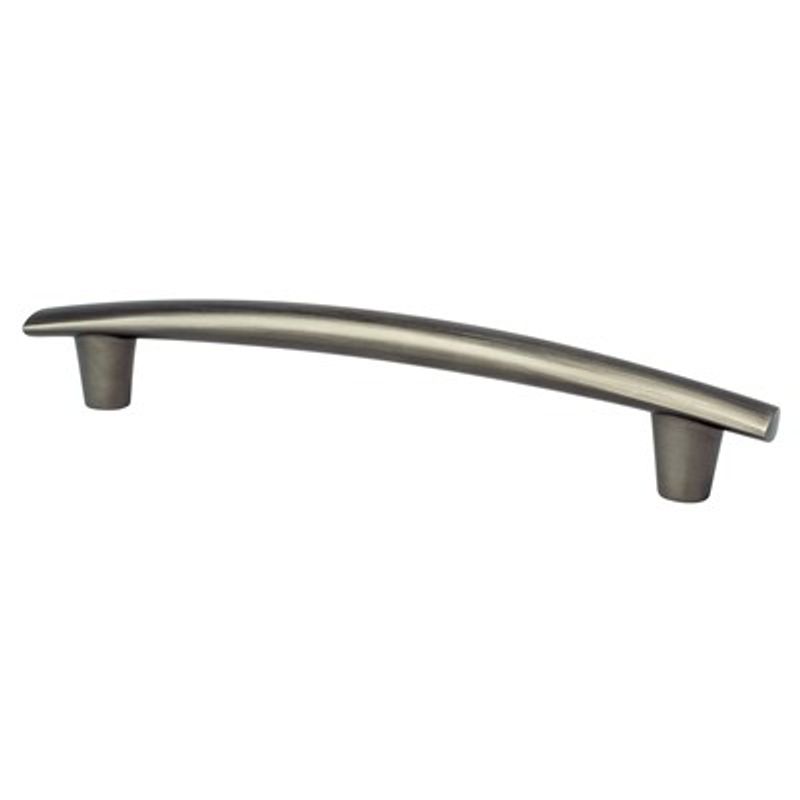 7.88' Transitional Modern Subtle Arch Pull in Graphite from Meadow Collection