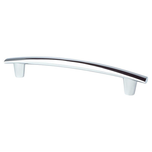 7.88" Transitional Modern Subtle Arch Pull in Polished Chrome from Meadow Collection