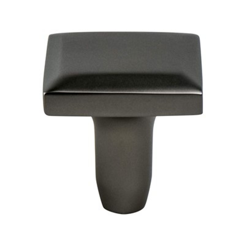 1.19' Wide Contemporary Square Knob in Slate from Metro Collection