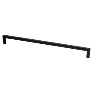 13' Contemporary Slim Bar Pull in Matte Black from Metro Collection