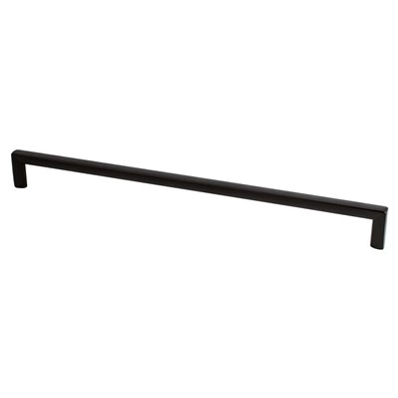 13' Contemporary Slim Bar Pull in Matte Black from Metro Collection