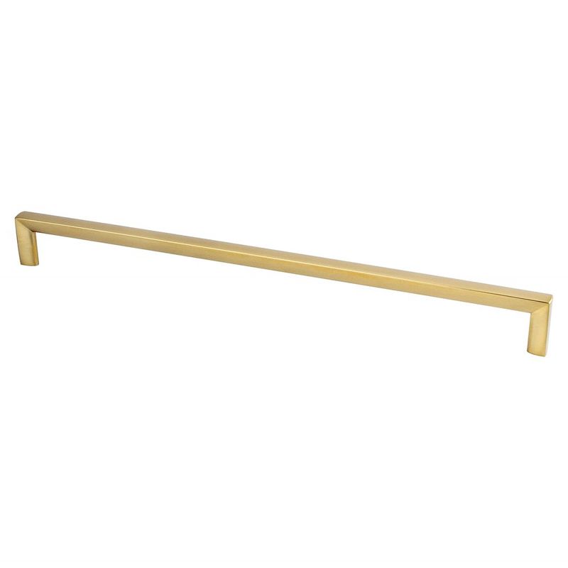 13' Contemporary Slim Bar Pull in Modern Brushed Gold from Metro Collection