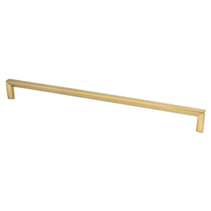 13' Contemporary Slim Bar Pull in Modern Brushed Gold from Metro Collection