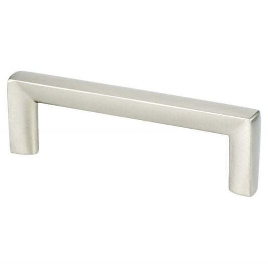 4.19" Contemporary Square Pull in Brushed Nickel from Metro Collection