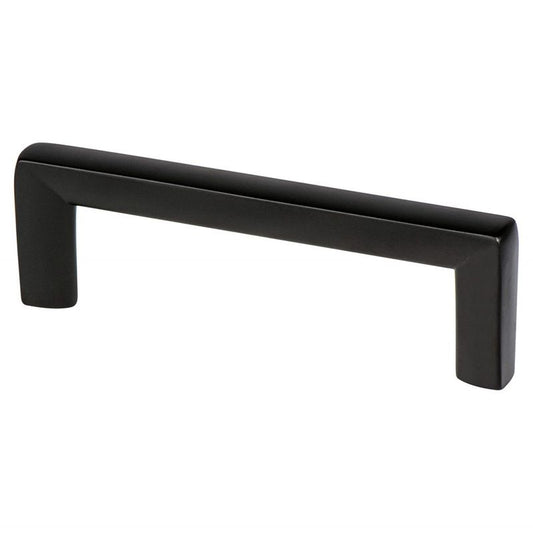 4.19" Contemporary Square Pull in Matte Black from Metro Collection