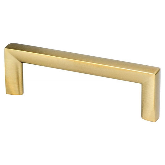 4.19" Contemporary Square Pull in Modern Brushed Gold from Metro Collection