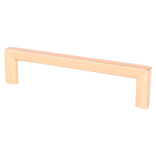 5.44" Contemporary Square Pull in Polished Copper from Metro Collection