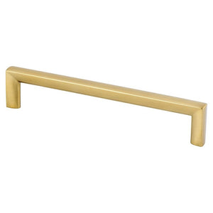 6.69' Contemporary Square Pull in Modern Brushed Gold from Metro Collection