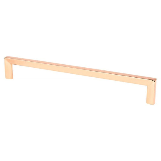 9.25" Contemporary Square Appliance Pull in Polished Copper from Metro Collection