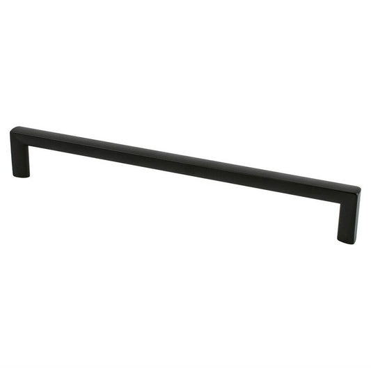 9.25" Contemporary Square Pull in Matte Black from Metro Collection