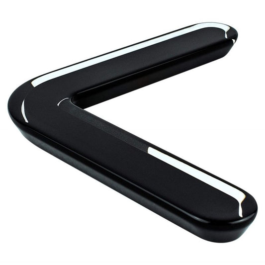 6.31" Contemporary Bent Pull in Transparent Black from Next Collection