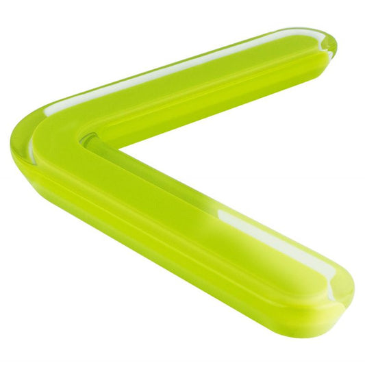 6.31" Contemporary Bent Pull in Transparent Lime from Next Collection