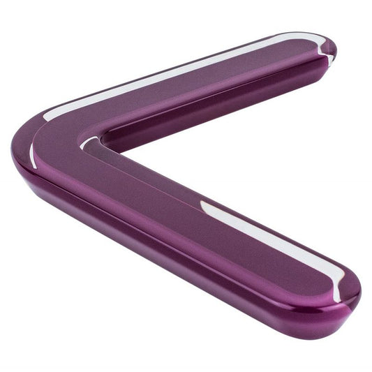 6.31" Contemporary Bent Pull in Transparent Violet from Next Collection